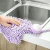 Towel Microfiber Chenille Hand Towels Kids Hanging Cartoon Animal Shaped Dry Loops Absorbent Super Cute Bathroom Kitchen Supplies