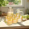 Platen verdeeld gedroogd fruitvak transparante decoratieopslagcontainer modern multi -gebruik voor snack huis eetkamerfeestjes voorgerecht