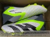 Send With Bag Quality Soccer Boots Accuracy 23 Elite Mens Knit Socks Football Cleats High And Low Ankle Laceless Laces Training Leather Soccer Shoes Size US 6.5-11.5