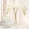 Dekorativa blommor vatten sammet phalaenopsis hög wisteria konstgjorda bröllopsdekorationer för bil riktig look