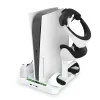 Stands PS5 Vertical Stand VR Controller Charging Station 2 Cooling Fan 2 Headset Holder Base för PlayStation 5 VR Console Accessories