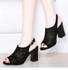 Dress Shoes Women Sexy High Heel Elegant Party Solid Ankle Strap Women's Belt Buckle Sandals Rhinestone Ladies