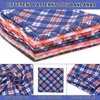 Dog Apparel 8 Pcs Bandana Plaid Pet Puppy Cat Bib Scarf Adjustable Double Side Triangle For Small Medium Large