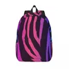 Backpack Bag Student Borsa Olografica Zebra Furva Texture Parent-Child Coppia Lightweight Laptop