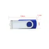 Metall Rotatable USB -Flash -Antrieb 32 GB 64 GB Buntes Bemedulenanlauf