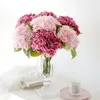 Decoratieve bloemen Hydrangea Artificial Real Touch Late Large for Home Decoration Bridal Bouquet Wedding