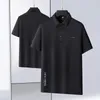 メンズポロス8xl 7xl 6xl 2024夏のハイエンドファッションポロシャツメン快適な通気性メンズシャツカジュアルルーズ男性Tシャツ