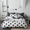 Bedding Sets Cotton Moda Simples Conjunto de cama Linha de linho nórdico lampe de tampa de lençol para colaboração para travesseiros têxteis domésticos