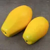 Party Decoration 2pcs Fake Pawpaw Model Simulated Artificial Fruit Po Prop
