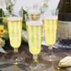Tasses jetables Paies verres de verre en verre acrylique flûte de mariage toasting cocktail de cocktail