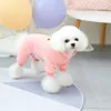 Собачья одежда теплый щенк комбинезон зимний комбинезон с четырехлетным хлопчатобумажным костюмом для домашних животных для домашних животных Йоркшир терьера