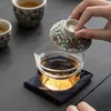 Teaware Sets Vintage Set With Blue-and-White Porcelain Portable Two Tea Cups And One Gaiwan Travel For Outdoor Brewing