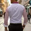 Chemises pour hommes Fashion Cousage à plaid à rayures Matières douces et confortables