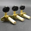 Cables Classical Guitar Locking Tuners String Tuning Pegs Machine Heads Tuners Keys 3L3R Black Button Pegs for Classical Guitar