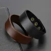 Andra armband 2024 Fashion Jewelry Vintage Smooth Glossy Leather Armband Charm smycken Armband Bangles Manschett Armband Men Pulsera Hombrel240415