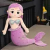 Stuffed Plush Animals Lovely Plush Mermaid Princess Dolls Soft Kids Toys Stuffed Doll for Girl Sleeping Pillow Cushion Cartoon Plush Toy Children Gift L47