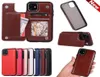 Luxe flip synthetische lederen portemonnee magnetische kaart slots standaard houder telefoonhoesje cover voor iPhone 6 7 8 plus 10 x xs max 11 samsun7609351