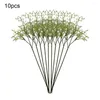 Fleurs décoratives 10 pièces durabilité durable artificielle pour décoration domestique large gamme d'utilisations bouquet