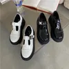 Casual Shoes Patent Leather Mary Janes Small Women Platform Thicken Soled Loafers Metal Buckle Belt Oxfords Woman Flats