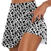 Röcke Frauen Polka Dots Print Sport Dance Fitness Rock Female Tennis Running Skort Active Athletic Yoga