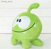 Plush -poppen 25 cm Hot Game Cartoon Cut the Rope om nom kikker knuffel dier pluche speelgoedcollectie cadeau y240415