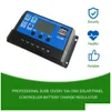 ألواح الطاقة الشمسية PWM 12V24V Controller Adaptive 10A 20a 30a 40a 50a 60a 70a 80a