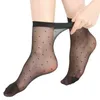 Socks Hosiery 20pcs = 10ペアドットシルクソックス