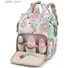 Diaper Bags Mommy Bag Wholesale Outdoor Multifunctional Mother and Child Bag USB Charging Port Nylon Printing Fashion Portable Mom Bag L410