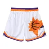 American Basketball Shorts Quarter Spodnie męskie retro swobodne sportowe trening sportowy Kieszonkowy Kieszonkowy duże spodnie z podwójną warstwą