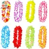 Fleurs décoratives 1PC Flower Hawaiian Leis tropical Luau Beach Party Supplies de Bracelet Collier Hula Garland Bracelet Silk simulé