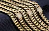 KRKC Gold rempli Miami Link Chain Collier Cadena de Oro Mens Hip Hop Chaînes cubaines personnalisées HipHop Jewelry221K6674147