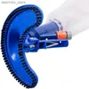 Pennello per pulizia Porta per aspirapolvere portatile Castoritore sottomarino con spazzola Blu Blue Crescent Professional Cleanin Strumento per le pozze di nuoto L49