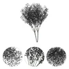 装飾的な花屋外ハロウィーンの装飾シミュレートされた植物パーティーガーデン2pcs（7フォーキングゴールデンベル（黒））