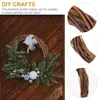 Decorative Flowers 2 Pcs Window Christmas Vine Ring Artificial Grapes Xmas Wreath Rattan Circle Festival DIY