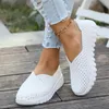 Buty zwykłe 2024 Spring Spring Flat Fashion Light Miękka Miękka Matka Wyprawa wypustka na sporcie sporty zapatos mujer