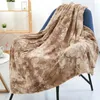 Coperte super morbide plughe peluche coperta leggera foglio di biancheria da letto in cristallo accogliente calda lancio soffice