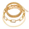 Ny Snake Bone Multilayer Creative Personalized Metal Chain Armband HZS193