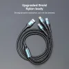 3 I 1 120W Fast laddningskabel för iPhone 14 13 12 Universal Charger Cord Type C/Micro/For Huawei Xiaomi Samsung Galaxy USB-C Data Cable 1.2M/2M