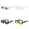 Off W Sunglasses Offs Designer для мужчин и женщин Cool Style Hot Fashion Classic Thul Plate Black White Square Frame i4wq