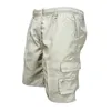 Short masculin Sports Multi Pocket 2024 Casual Loose Draw String Summer Trunks Jogging Color Color Fashion Ropa Hombre