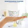 Disposable Cups Straws Baking Cup Sundae Paper Cake Wraps Dessert Bowls Case Soup Mug Lid