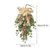 Fleurs décoratives décoration de Noël Décoration de larme Swag Porte artificielle Mur de couronne d'ornement Ornement Home Festival