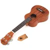 Cabos SevenAngel 21 polegadas soprano ukulele 4 Strings Mini guitarra Sapele 15 Frets ukelele Preço por atacado de botão fechado