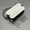 Guitar Electric Guitar Humbucker Blade och Hex Screw Justering Dual Coil Guitar Pickup med 4 Conduct Cable/Coil Spliting White