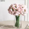 装飾的な花Agmsyu Creative Simulation Camellia Wedding Props Flower Arfirnal Vase Decoration Home Balcony