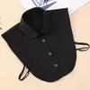 Bow Ties 1 Pcs Cotton Fake Collar Decoration Blouse Detachable Shirt Sweater False Collars Lapel Top For Women Apparel Accessories