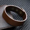 Andra armband 2024 Fashion Jewelry Vintage Smooth Glossy Leather Armband Charm smycken Armband Bangles Manschett Armband Men Pulsera Hombrel240415