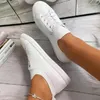 Casual schoenen Zapatos Planos vrouwen 2024 Ademende witte veter flats mesh sneakers Socofy maat 43 Loafers zapatillas mujer