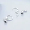 Boucles d'oreilles auto-produits 925 Sterling Silver Bell Orchid Buckle Daily Summer Luxury Polyme Earge Fine Bijoux Fit