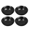 Plates 4 Pcs Mini Ceramic Saucer Containers Exquisite Dipping Bowls Small Plate Condiment Seasoning Dishes